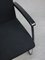 Vintage Bauhaus Black Office Chair in Chrome and Fabric, 1990s 11