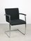 Chaise de Bureau Bauhaus Vintage Noire en Chrome et Tissu, 1990s 5