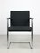 Chaise de Bureau Bauhaus Vintage Noire en Chrome et Tissu, 1990s 2