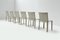Vintage Cab 412 Dining Chairs in Grey Leather by Mario Bellini for Cassina, Set of 6 10