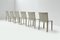 Vintage Cab 412 Dining Chairs in Grey Leather by Mario Bellini for Cassina, Set of 6, Image 10