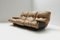 Vintage Marsala Sofa in Beige Patchwork Leather by Michel Ducaroy for Ligne Roset, Image 18