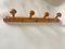 Antique French Faux Bamboo Carved Coat & Hat Rack, 1920s 3