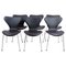 Modell 3107 Sjuan Stühle von Arne Jacobsen für Fritz Hansen, 1967, 6 . Set 1