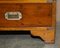 Vintage Military Campaign Chest of Drawers in Burr Yew Wood 8