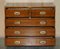 Vintage Military Campaign Chest of Drawers in Burr Yew Wood 20