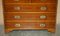 Vintage Military Campaign Chest of Drawers in Burr Yew Wood 4