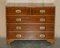 Vintage Military Campaign Chest of Drawers in Burr Yew Wood 2