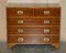Vintage Military Campaign Chest of Drawers in Burr Yew Wood, Image 2