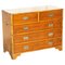 Vintage Military Campaign Chest of Drawers in Burr Yew Wood 1