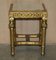 Italian Gold Giltwood Side Tables with Marble Top, 1840, Set of 2 16