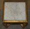 Italian Gold Giltwood Side Tables with Marble Top, 1840, Set of 2 20