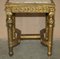 Italian Gold Giltwood Side Tables with Marble Top, 1840, Set of 2, Image 5