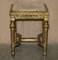 Italian Gold Giltwood Side Tables with Marble Top, 1840, Set of 2, Image 19