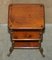 Antique French Side Table in Hardwood and Brass, 1880 15