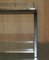 Mid-Century Modern Italian Chrome Brass and Glass Console Table, 1970s 4