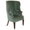 Antique Victorian Curved Wingback Armchair, 1880 1