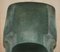 Antique Victorian Curved Wingback Armchair, 1880, Image 3