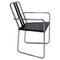Irish International Black and Chromed Metal Chair attributed to Eileen Gray, 1970s 1