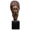 Terracotta Crooked Brown Cross Cast of Head of Christ, Image 1