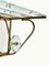 Italian Coat Rack with Shelf and Mirror in Brass and Glass, 1950s 11