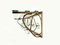 Italian Coat Rack with Shelf and Mirror in Brass and Glass, 1950s, Image 6