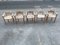Tavolo da pranzo brutalista rotondo allungabile con sedie di Rainer Daumiller, 1971, set di 6, Immagine 4