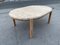 Brutalist Extendable Round Dining Table with Chairs by Rainer Daumiller, 1971, Set of 6 3