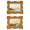 Pieter Cornelis Dommersen, Waterscapes, Oil on Canvas Paintings, 1887, Framed, Set of 2 1