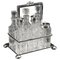 19th Century Victorian Silver Plated 6 Bottle Cruet Set from Wade Wingfield Wilkins, Set of 7, Image 1