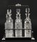 19th Century Victorian Silver Plated 6 Bottle Cruet Set from Wade Wingfield Wilkins, Set of 7 2