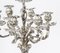 Antique French Rococo Revival 7 Light Silver Plated Candleholders, 1920s, Set of 2 6