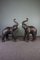 Large Leather-Covered Elephants, Set of 2, Image 1