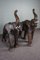 Large Leather-Covered Elephants, Set of 2, Image 9