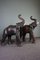 Large Leather-Covered Elephants, Set of 2 4