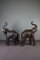 Large Leather-Covered Elephants, Set of 2, Image 6