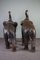 Large Leather-Covered Elephants, Set of 2, Image 7