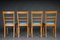 Vintage Biedermeier Stühle aus Birke, 4er Set 11