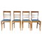 Vintage Biedermeier Stühle aus Birke, 4er Set 1