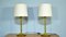 Lampade da tavolo in ottone, Italia, anni '70, set di 2, Immagine 1
