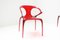 Ava Bridge Esszimmerstühle in Rot von Song Wen Zhong für Roche Bobois, 6er Set 13