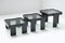 Tables Gigognes Vintage Noires par Gianfranco Frattini pour Cassina, Set de 3 5