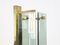 Mid-Century Italian Brass and Smoked Glass Sconces from Cristal Art, Set of 3 9