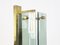 Mid-Century Italian Brass and Smoked Glass Sconces from Cristal Art, Set of 3, Image 9