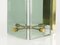 Mid-Century Italian Brass and Smoked Glass Sconces from Cristal Art, Set of 3 5