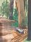 Isaac Charles Goetz, Banc en pierre sous les bois, 1960s, Watercolor, Image 4