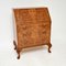 Vintage Burr Walnut Writing Secretaire, 1930s, Image 1