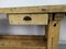 Vintage Beech Worktable, 1920s, Image 12