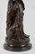 Truffot, giovane donna con cane, fine XIX secolo, bronzo, Immagine 16