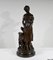 Truffot, Young Woman with Dog, Late 19th Century, Bronze 5